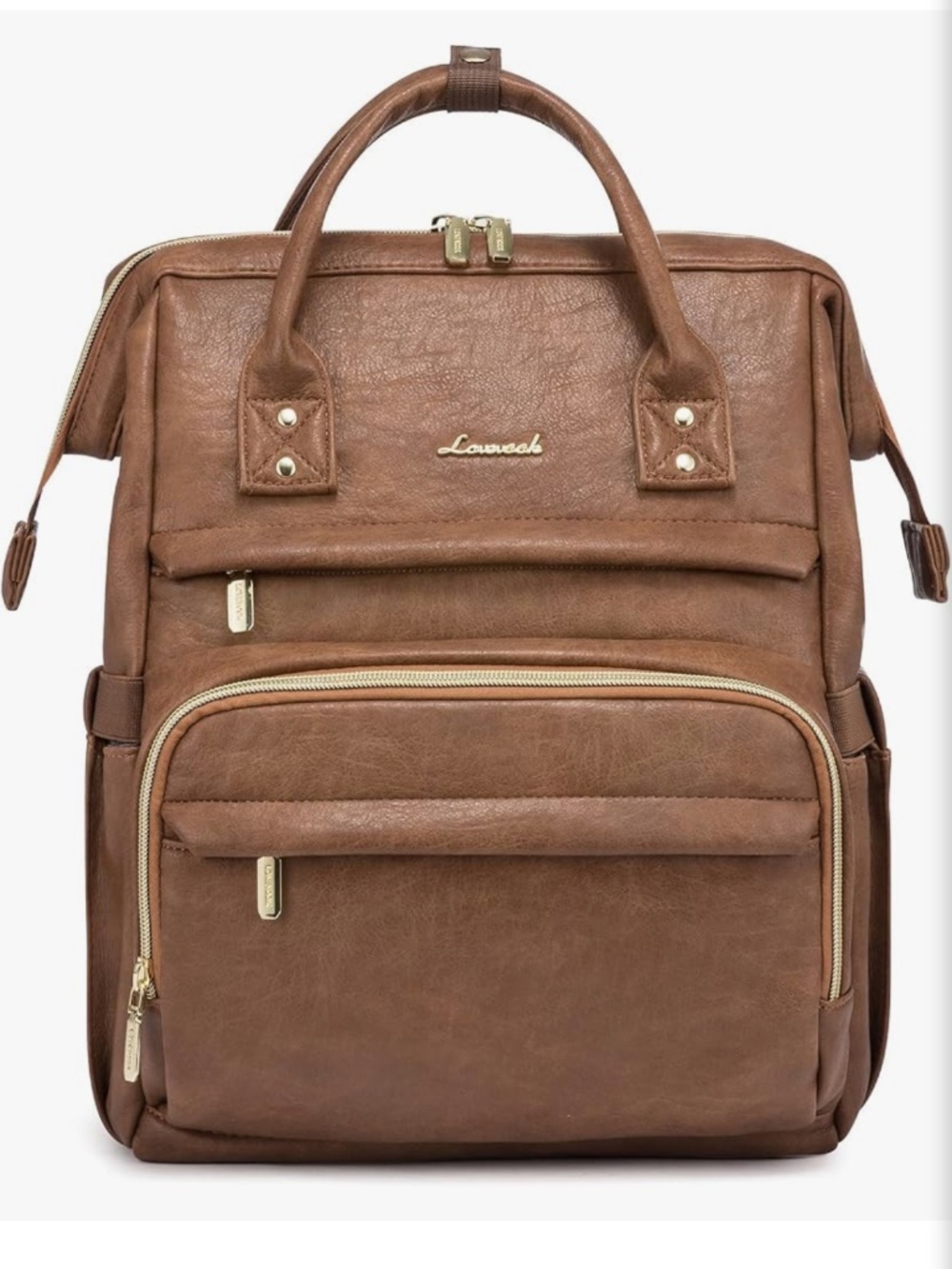 Lovevook Brown Leather Backpack - Discontinued Color